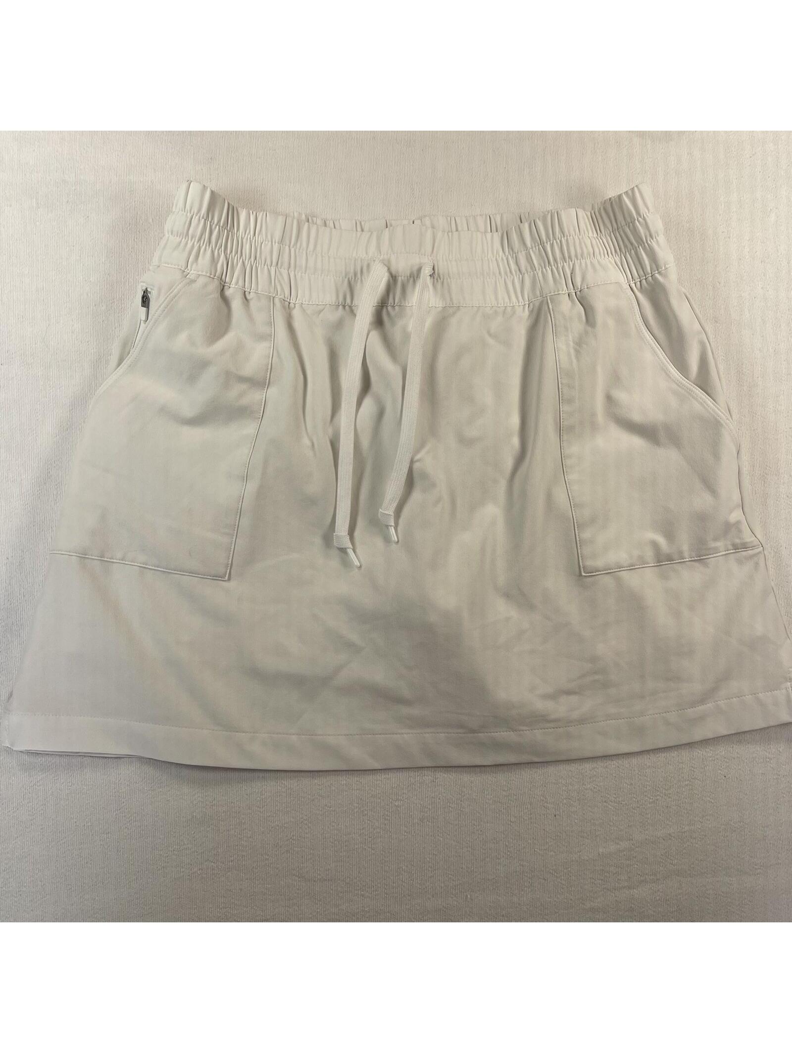 Womens Adidas Club Skirt Skort White Tennis Golf Aeroready Primegreen  Large